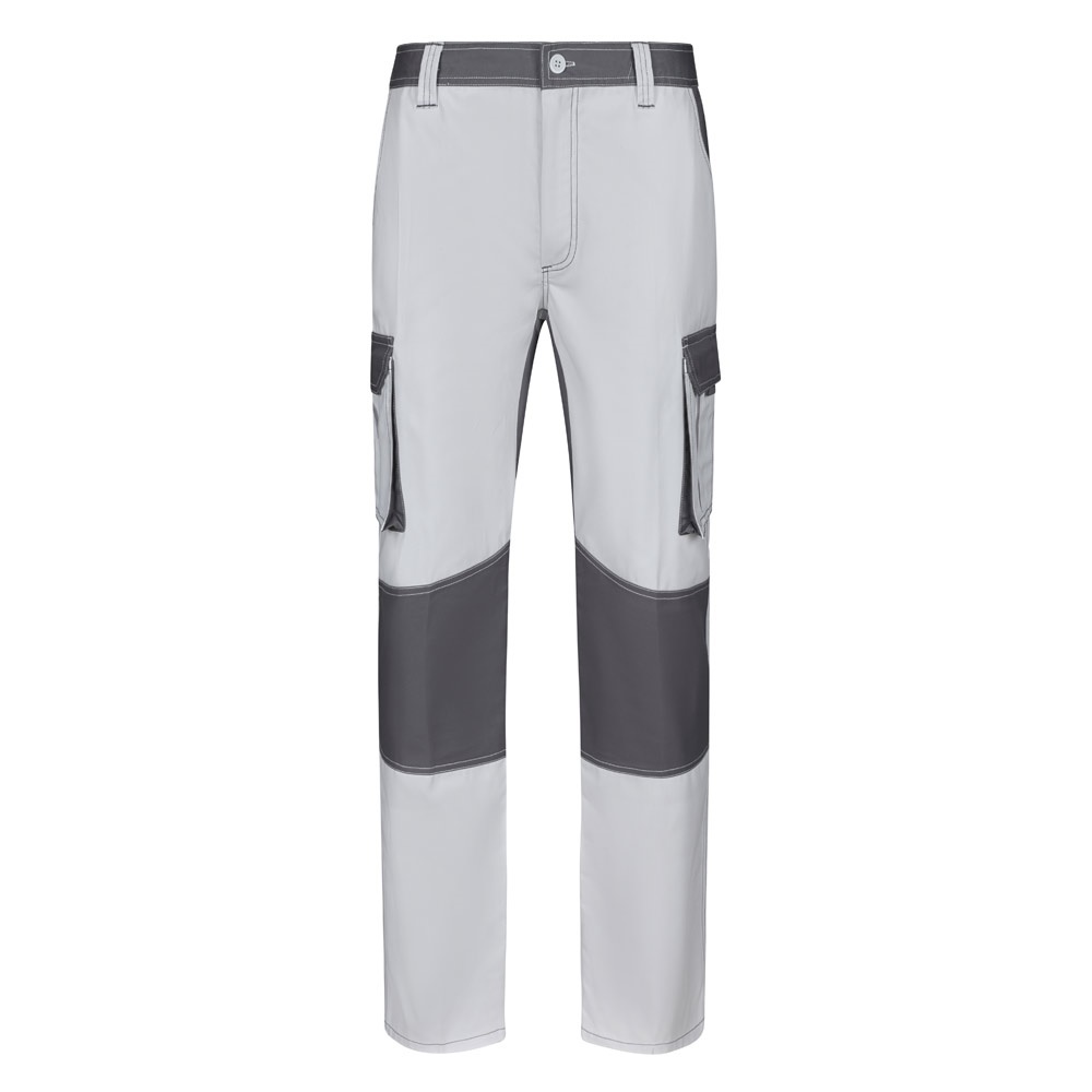 VL NJORD. Pantaloni in twill bicolore con diverse tasche (240g/m²), in cotone (35%) e poliestere (65%)