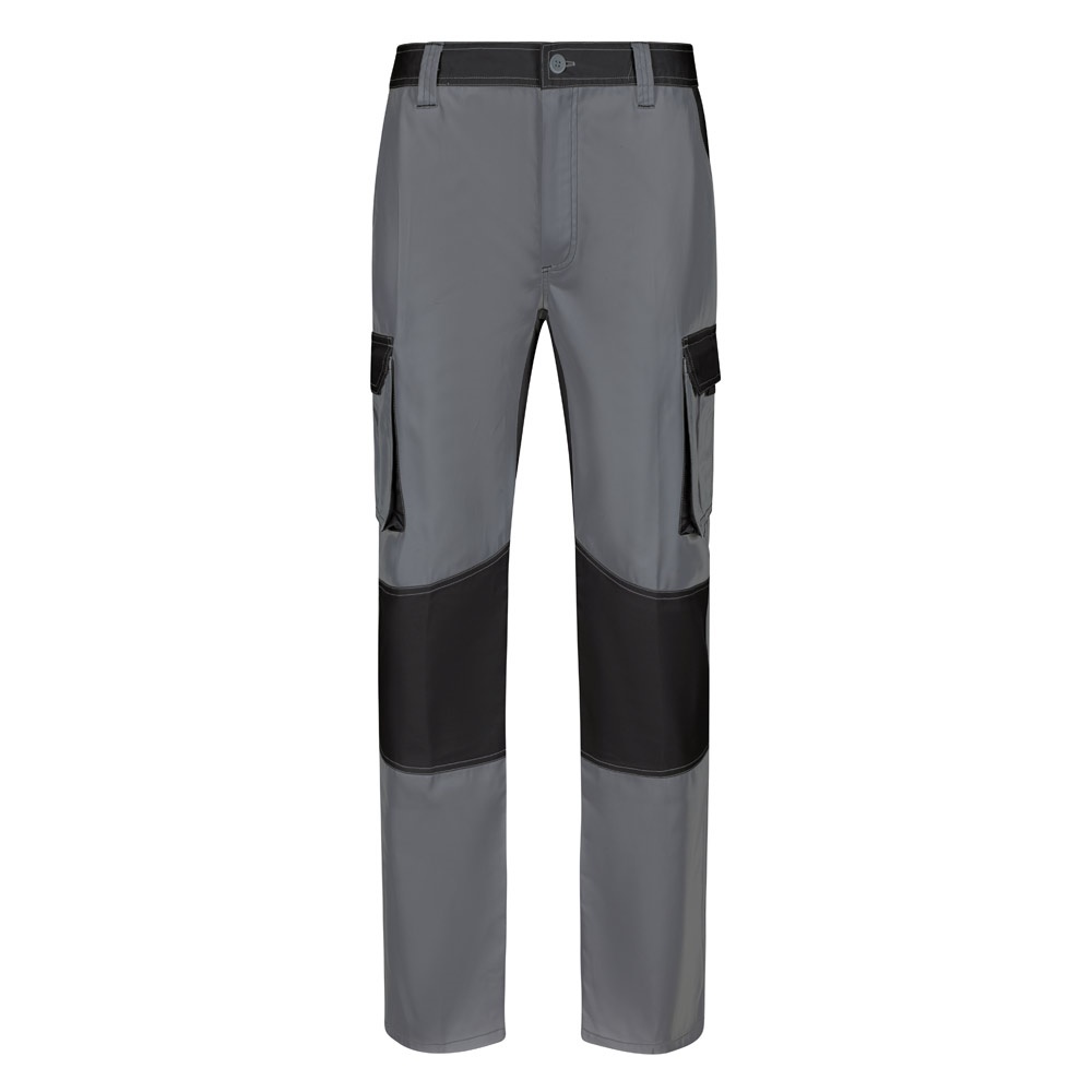 VL NJORD. Pantaloni in twill bicolore con diverse tasche (240g/m²), in cotone (35%) e poliestere (65%)