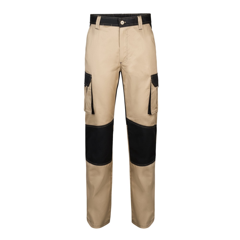 VL NJORD. Pantaloni in twill bicolore con diverse tasche (240g/m²), in cotone (35%) e poliestere (65%)