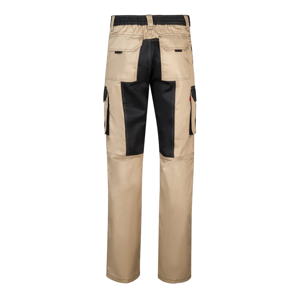 VL NJORD. Pantaloni in twill bicolore con diverse tasche (240g/m²), in cotone (35%) e poliestere (65%)