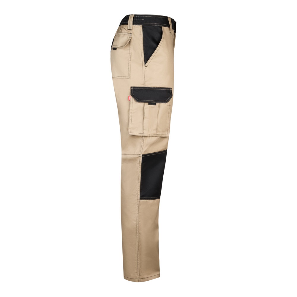 VL NJORD. Pantaloni in twill bicolore con diverse tasche (240g/m²), in cotone (35%) e poliestere (65%)