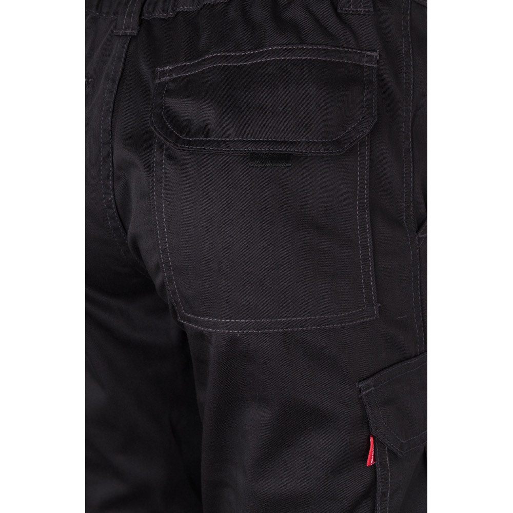 VL PAN. Pantaloni elasticizzati con diverse tasche (290g/m²), in cotone (46%), EME (38%) e poliestere (16%)