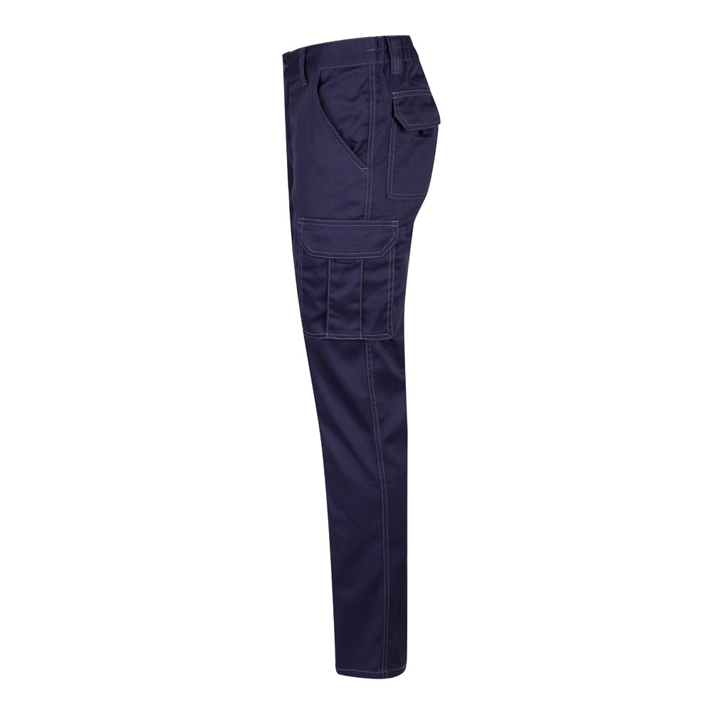 VL PAN. Pantaloni elasticizzati con diverse tasche (290g/m²), in cotone (46%), EME (38%) e poliestere (16%)