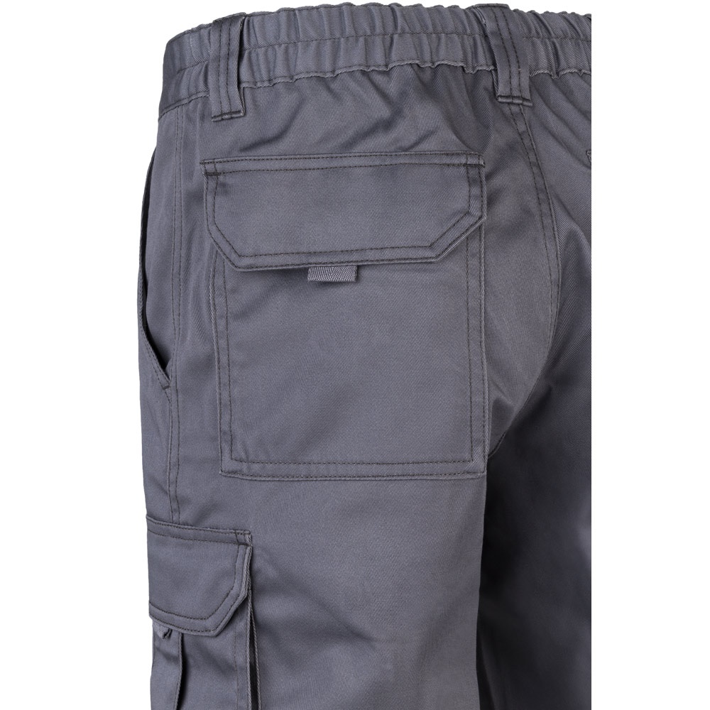 VL PAN. Pantaloni elasticizzati con diverse tasche (290g/m²), in cotone (46%), EME (38%) e poliestere (16%)
