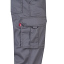 VL PAN. Pantaloni elasticizzati con diverse tasche (290g/m²), in cotone (46%), EME (38%) e poliestere (16%)