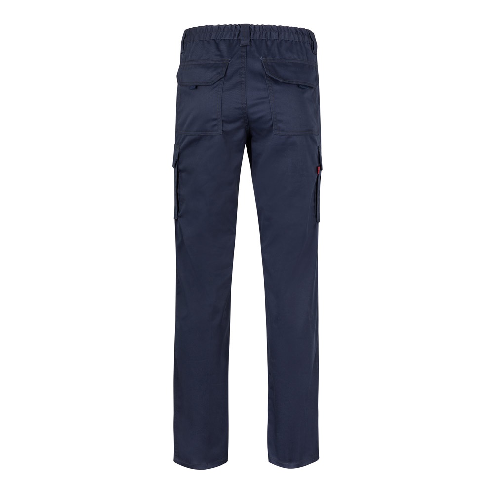 VL PAN. Pantaloni elasticizzati con diverse tasche (290g/m²), in cotone (46%), EME (38%) e poliestere (16%)