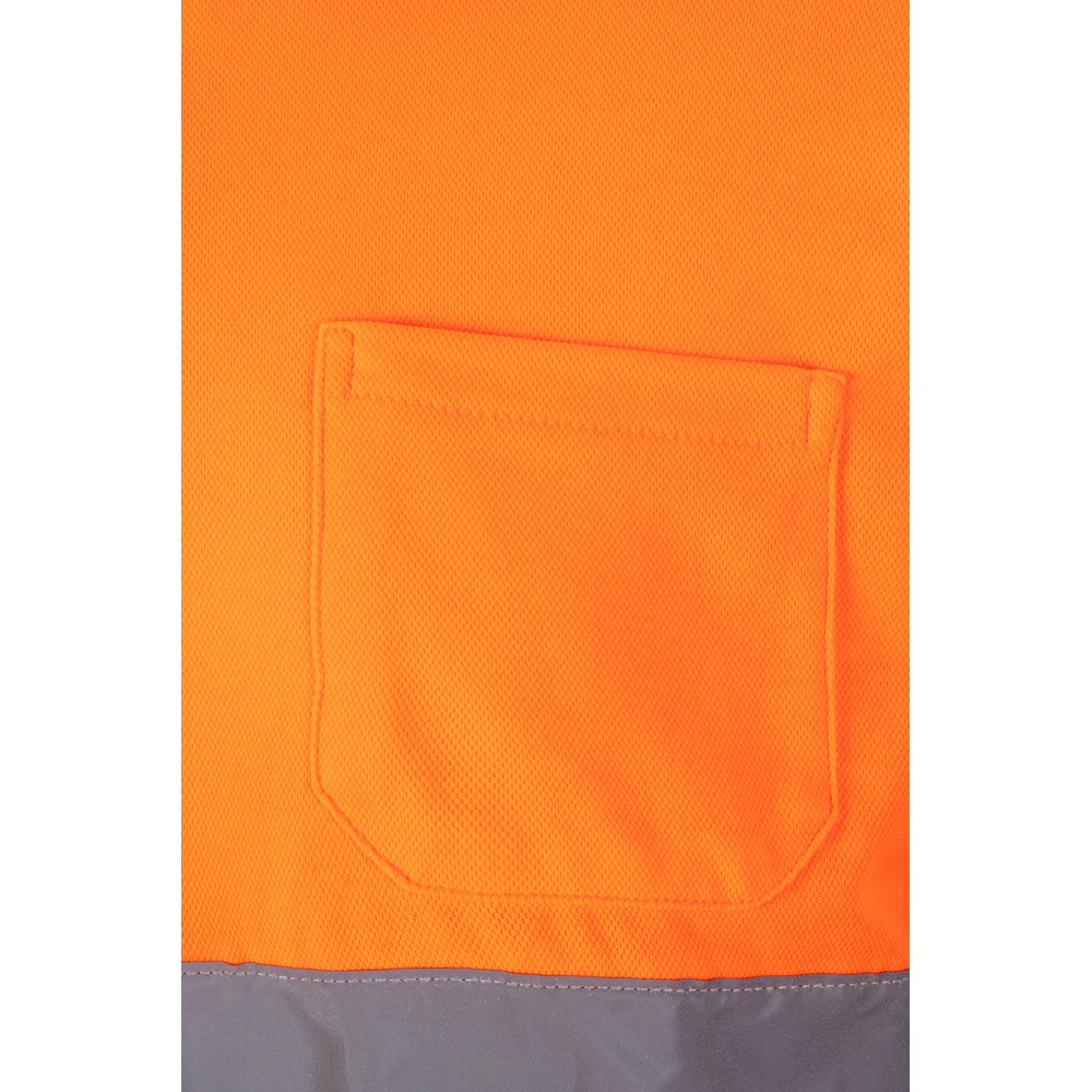 VL PLUTO LARGE. Polo bicolore piqué (150g/m²) con maniche lunghe, in cotone (55%) e poliestere (45%)