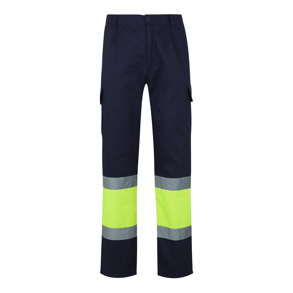 VL POSEIDON LARGE. Pantaloni in twill bicolore con diverse tasche (210g/m²), in cotone (20%) e poliestere (80%)