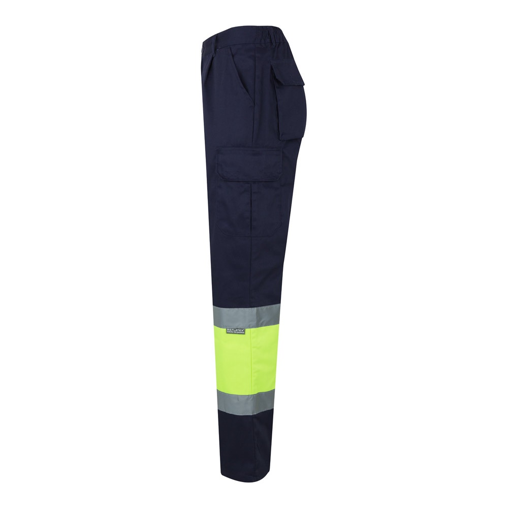VL POSEIDON LARGE. Pantaloni in twill bicolore con diverse tasche (210g/m²), in cotone (20%) e poliestere (80%)