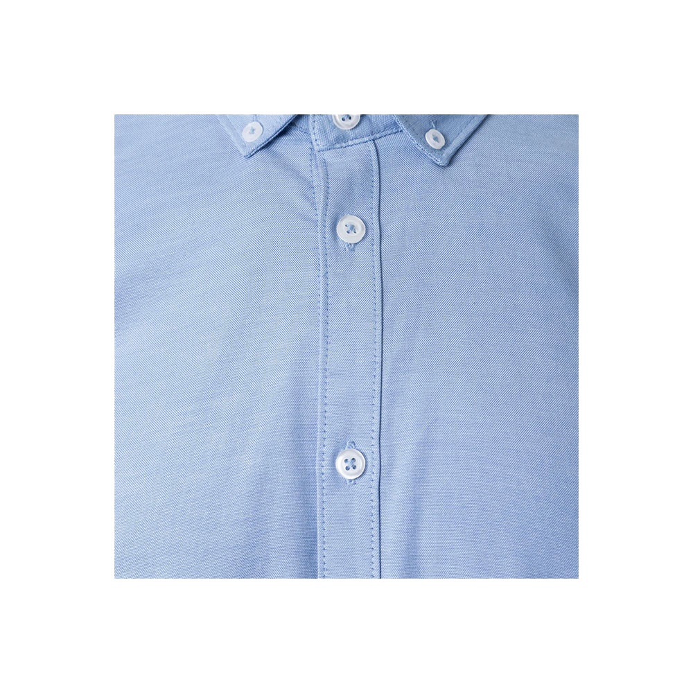 VL PRITHVI MAN. Camicia Oxford da uomo (180 g/m²) in cotone (50%), poliestere (45%) ed elastan (5%)
