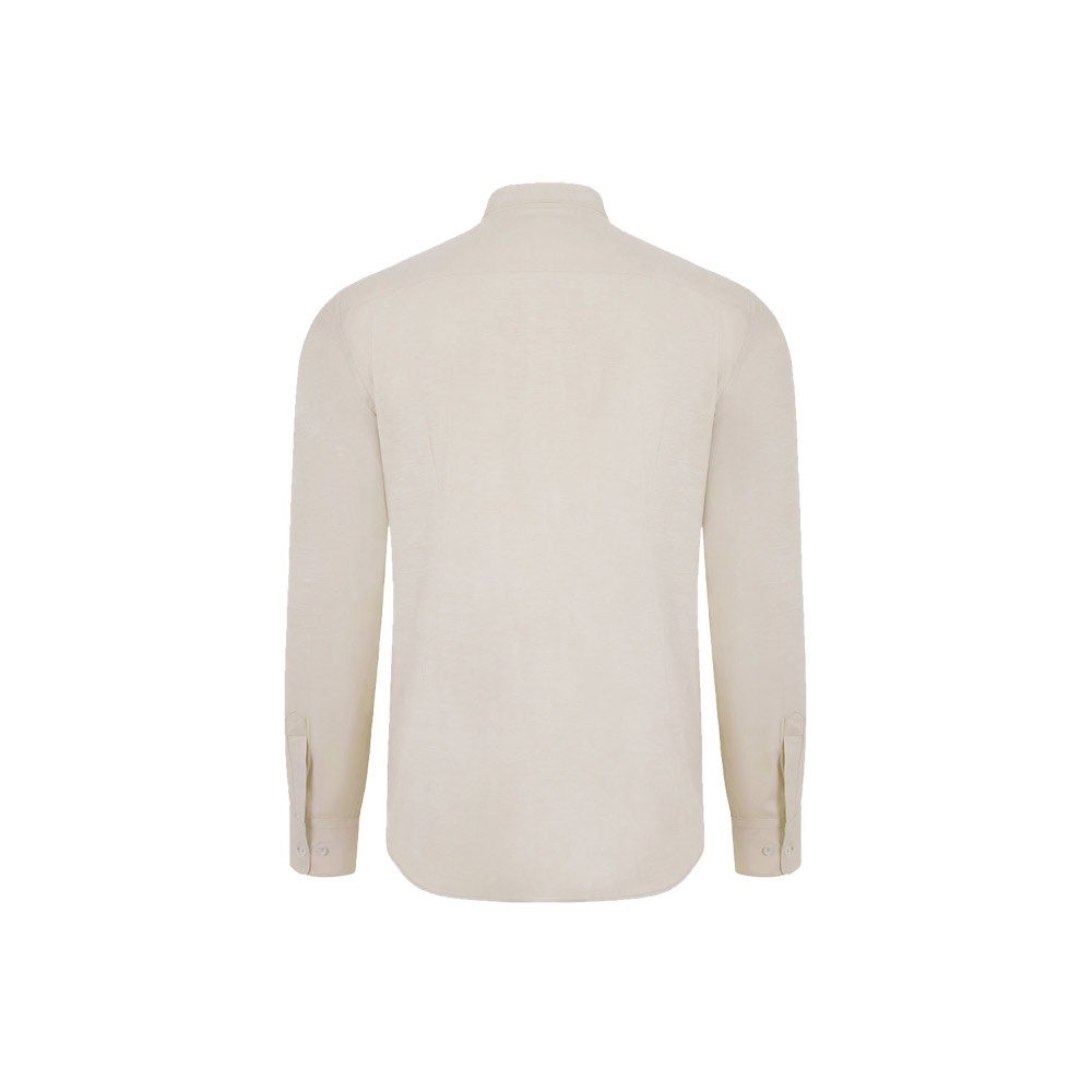 VL PRITHVI MAN. Camicia Oxford da uomo (180 g/m²) in cotone (50%), poliestere (45%) ed elastan (5%)
