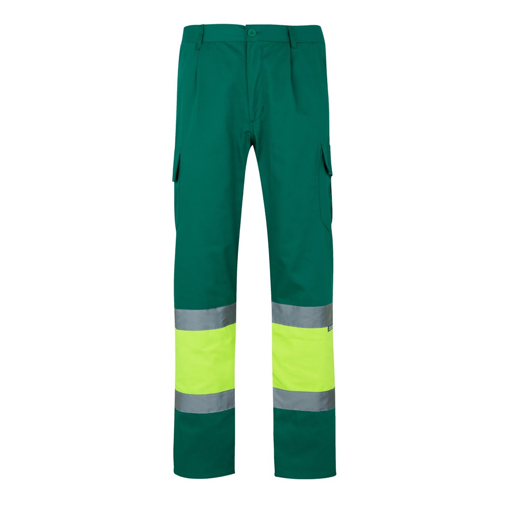 VL POSEIDON. Pantaloni in twill bicolore con diverse tasche (210g/m²), in cotone (20%) e poliestere (80%)