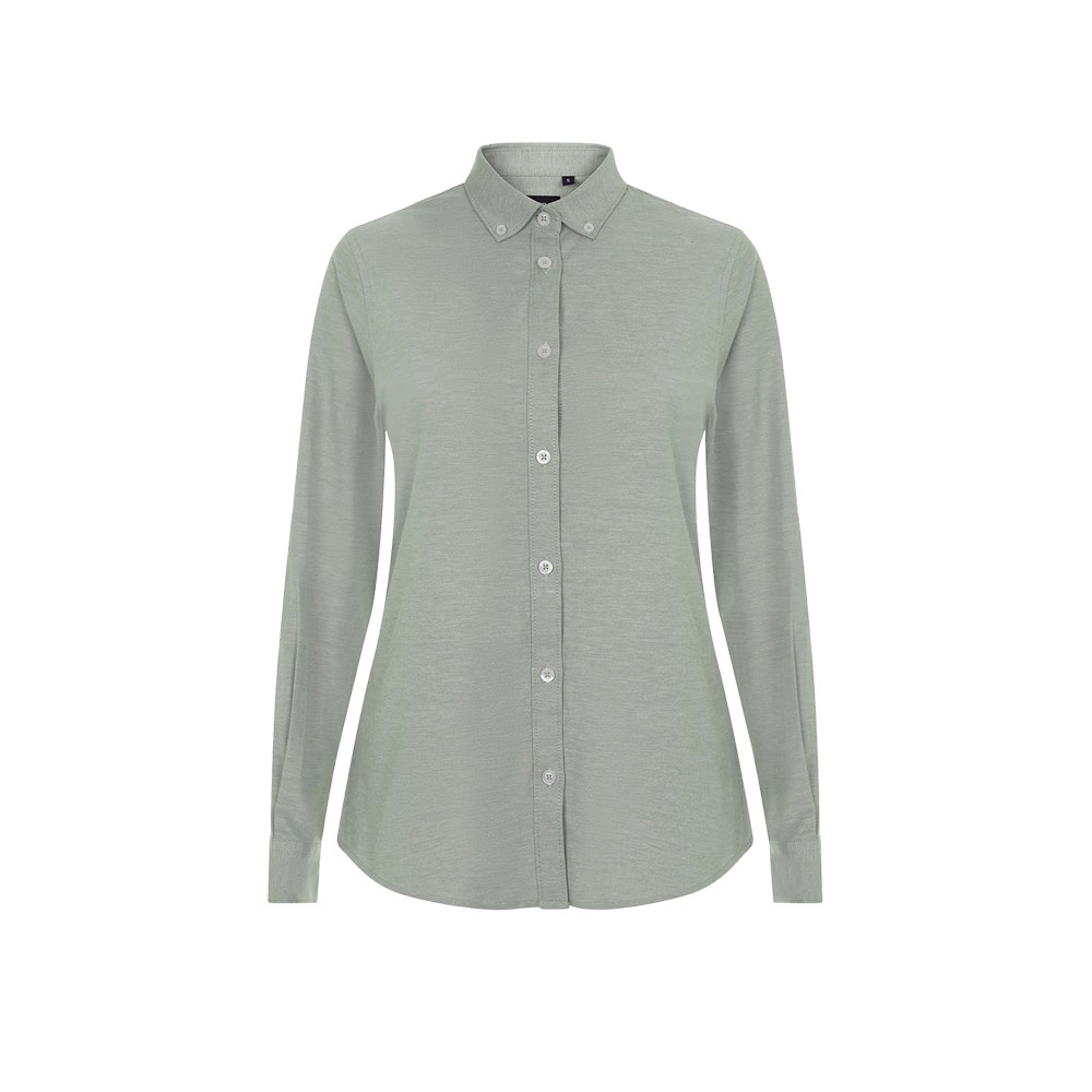 VL PRITHVI WOMEN. Camicia Oxford (180 g/m²) da donna in cotone (50%), poliestere (45%) ed elastan (5%)