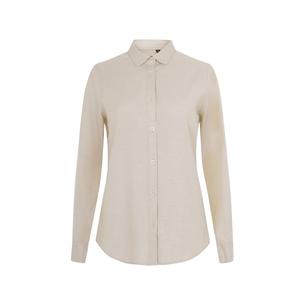 VL PRITHVI WOMEN. Camicia Oxford (180 g/m²) da donna in cotone (50%), poliestere (45%) ed elastan (5%)