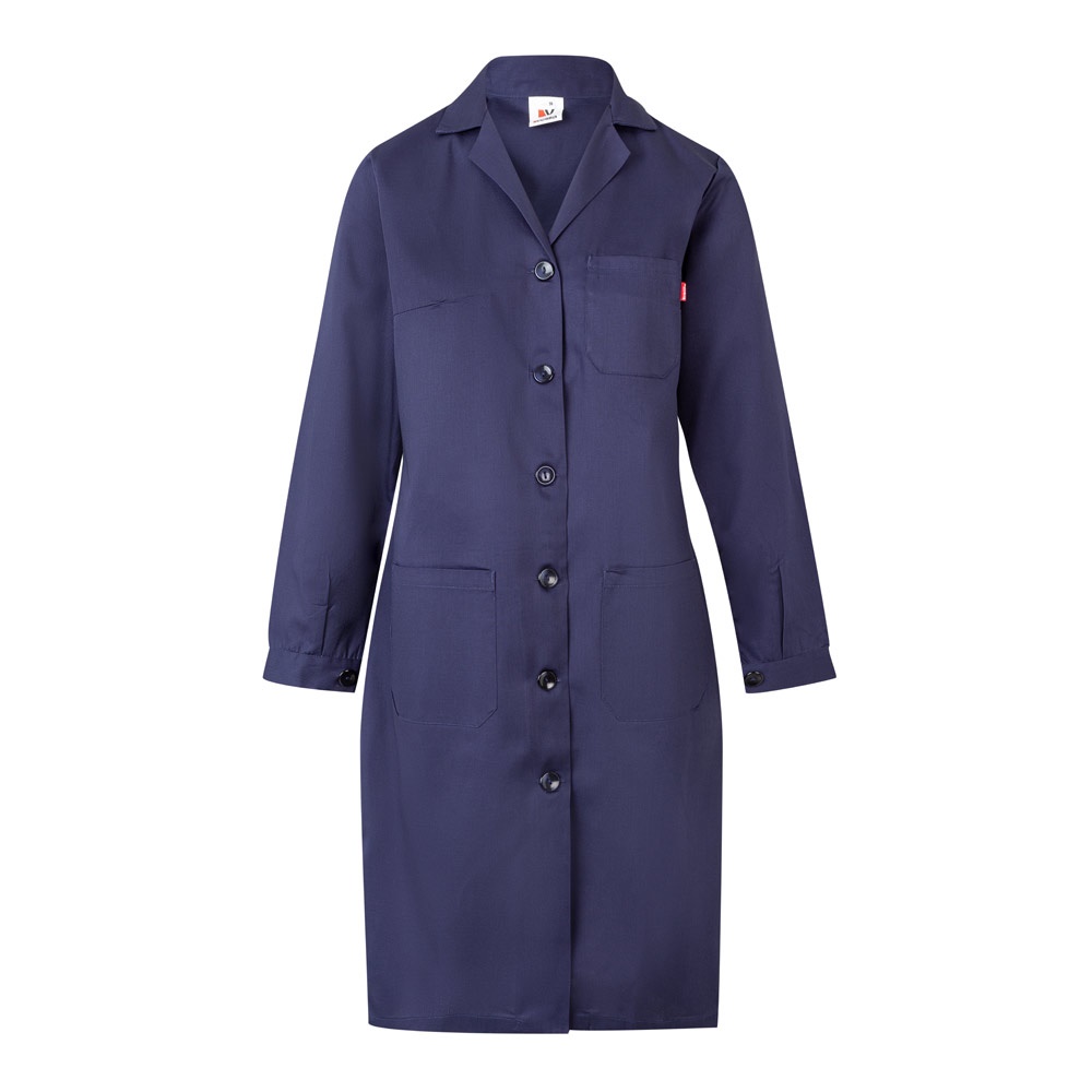 VL RAMA. Grembiule in twill a maniche lunghe (175g/m²), in twill di cotone (35%) e poliestere (65%)