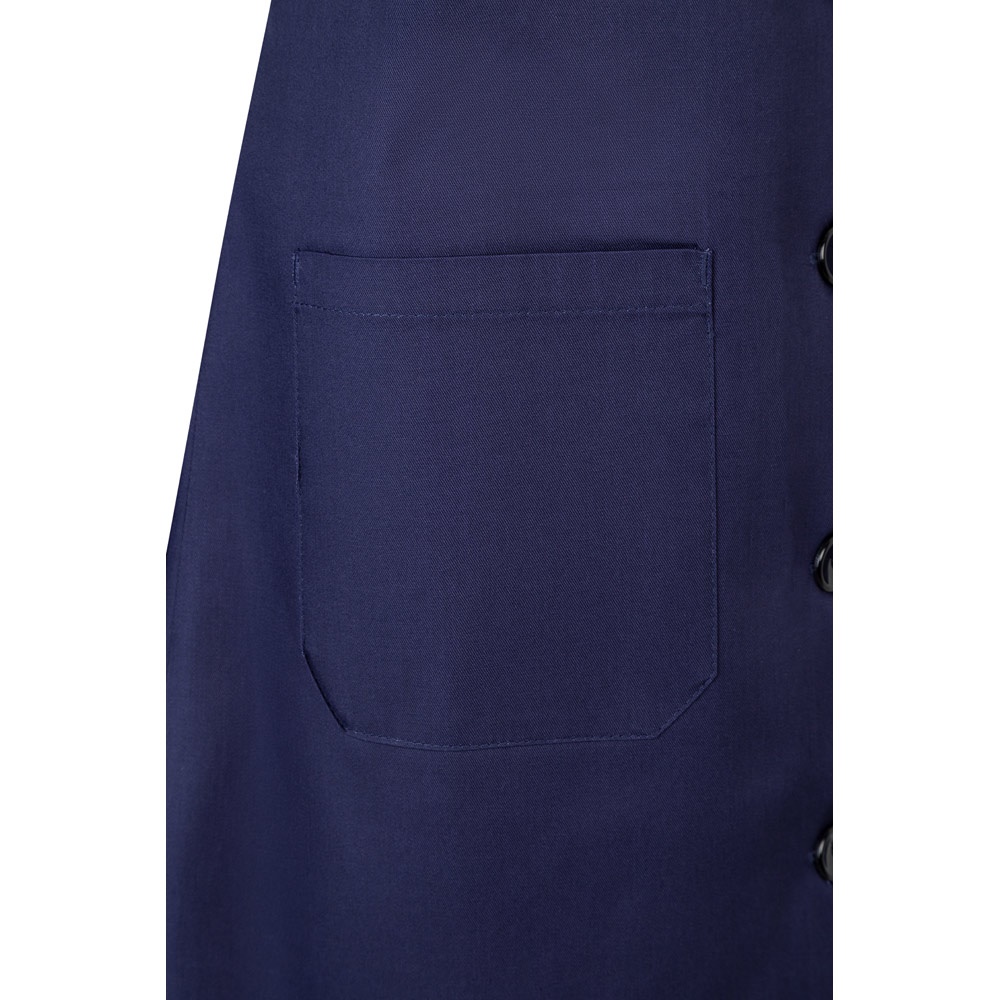 VL RAMA. Grembiule in twill a maniche lunghe (175g/m²), in twill di cotone (35%) e poliestere (65%)