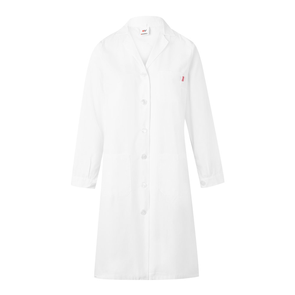 VL RAMA. Grembiule in twill a maniche lunghe (175g/m²), in twill di cotone (35%) e poliestere (65%)