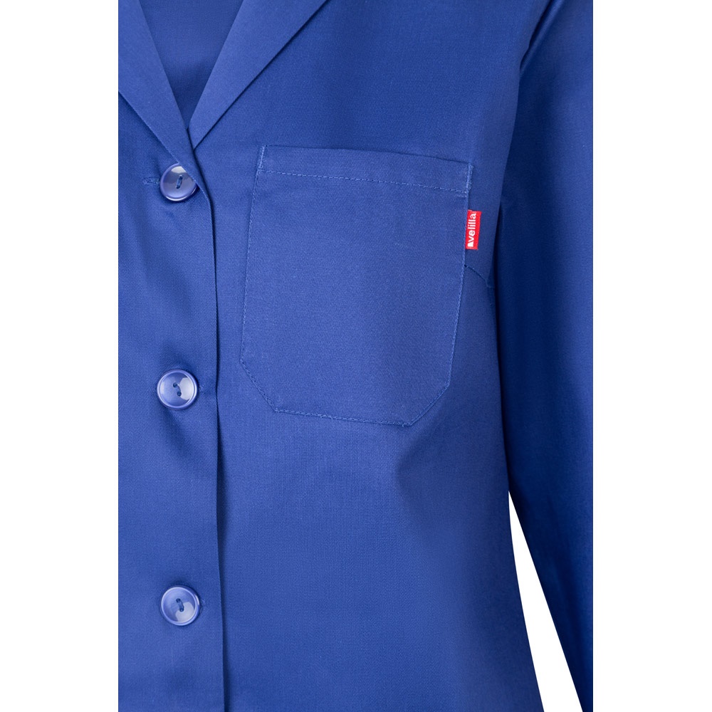 VL RAMA. Grembiule in twill a maniche lunghe (175g/m²), in twill di cotone (35%) e poliestere (65%)