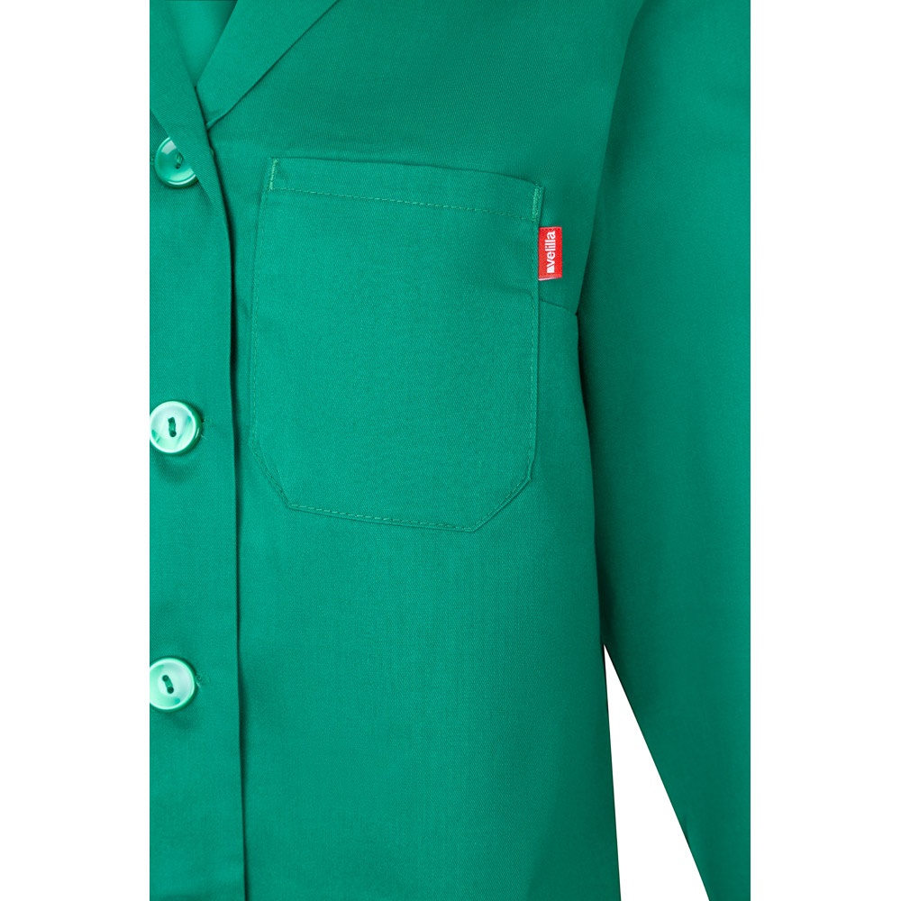 VL RAMA. Grembiule in twill a maniche lunghe (175g/m²), in twill di cotone (35%) e poliestere (65%)