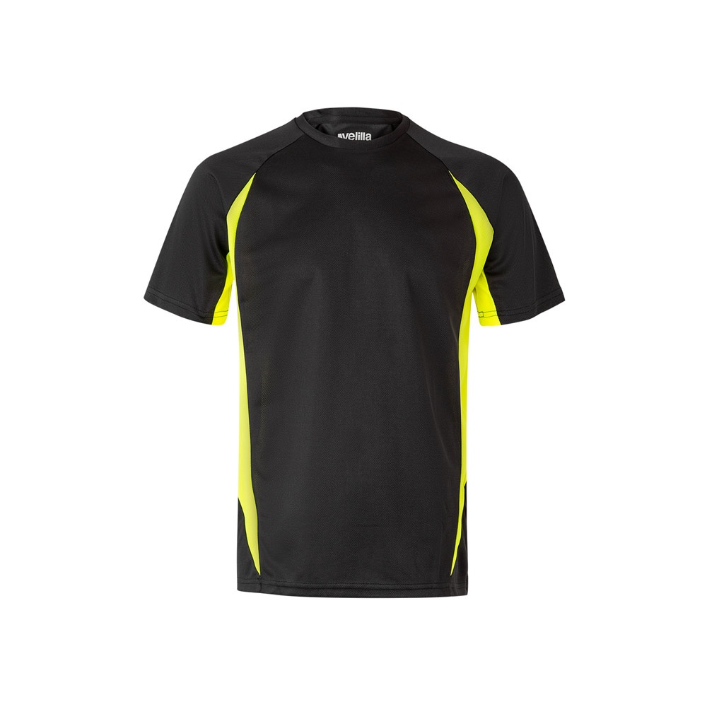 VL SLAYER. T-shirt tecnica bicolore bird-eye (160g/m²), in poliestere (100%)
