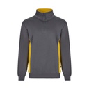 VL SVAROG. Felpa in spugna bicolore (260g/m²), in poliestere (65%) e cotone (35%)