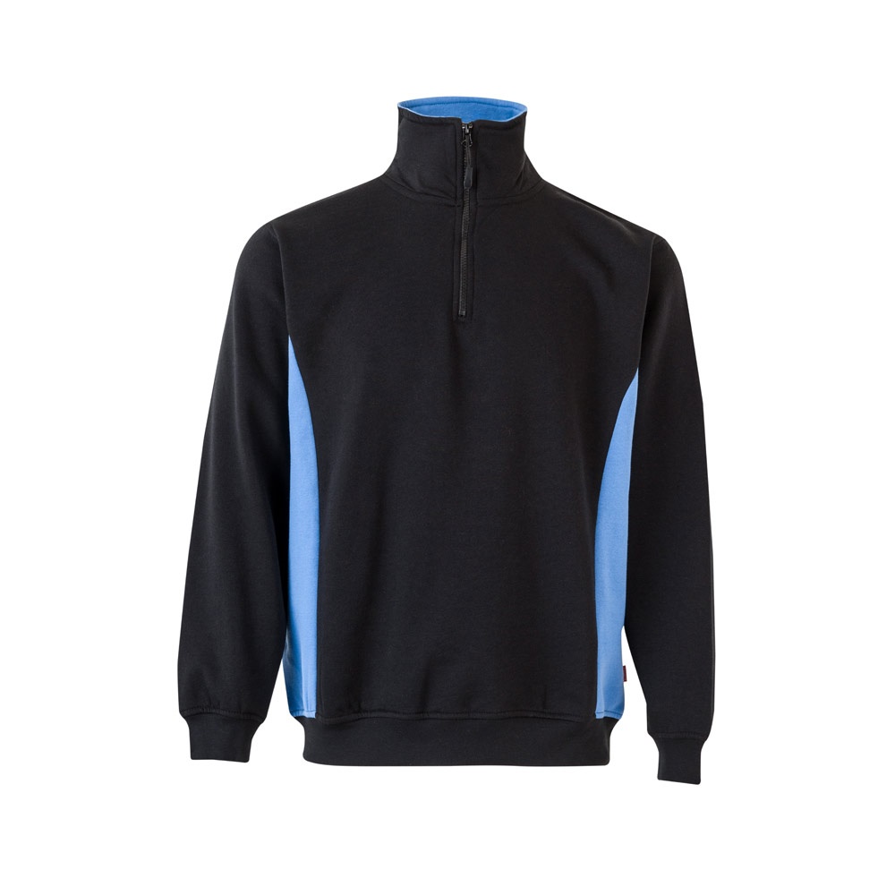 VL SVAROG. Felpa in spugna bicolore (260g/m²), in poliestere (65%) e cotone (35%)