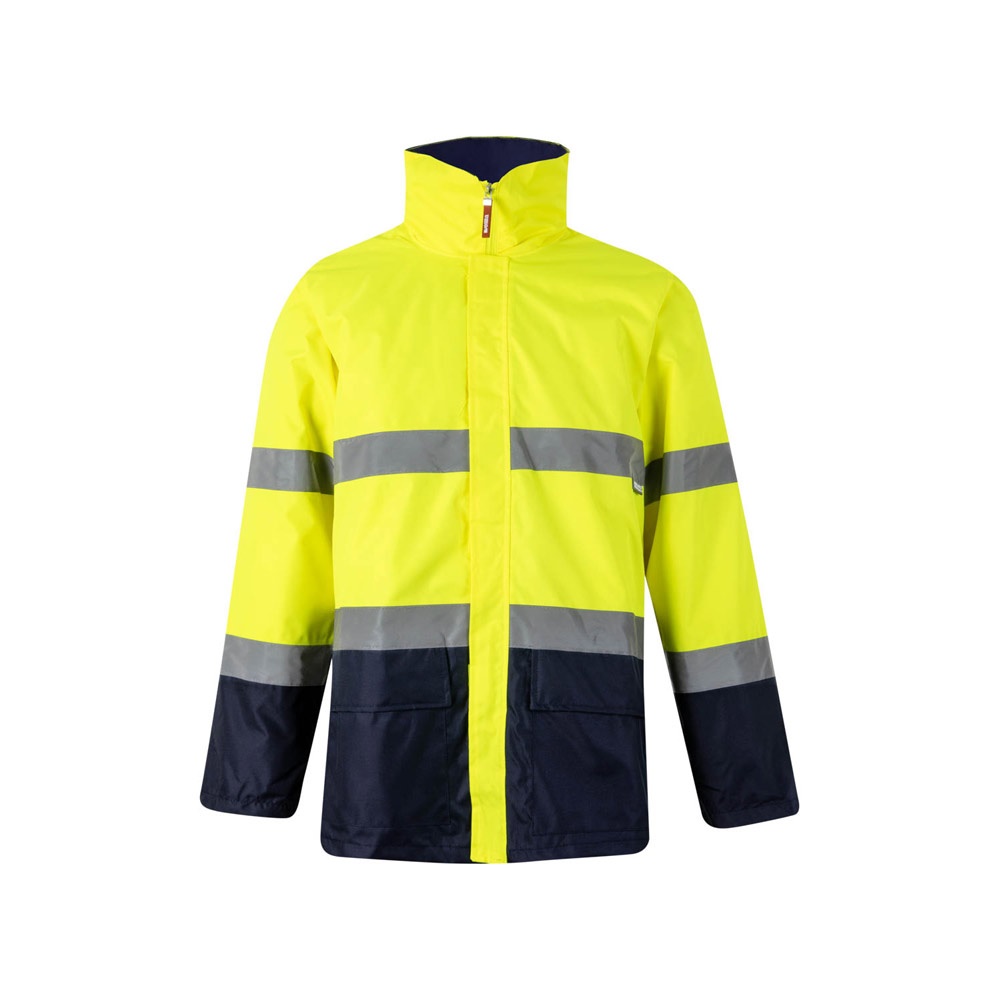 VL THEMIS LARGE. Parka bicolore (190g/m²), in poliestere (100%), con rivestimento in PU