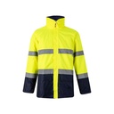 VL THEMIS LARGE. Parka bicolore (190g/m²), in poliestere (100%), con rivestimento in PU