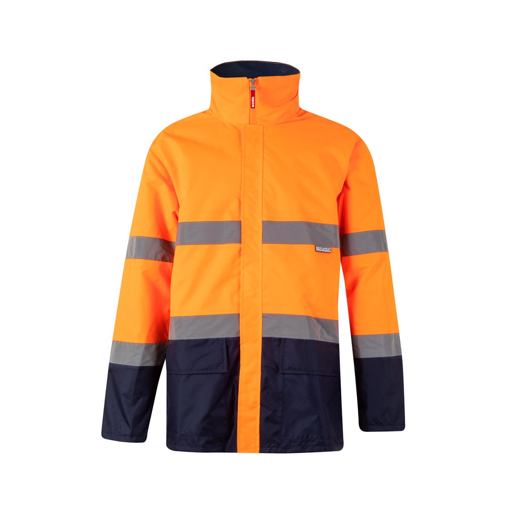 VL THEMIS LARGE. Parka bicolore (190g/m²), in poliestere (100%), con rivestimento in PU