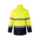 VL THEMIS. Parka bicolore (190g/m²), in poliestere (100%), con rivestimento in PU