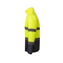 VL THEMIS. Parka bicolore (190g/m²), in poliestere (100%), con rivestimento in PU