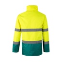 VL THEMIS. Parka bicolore (190g/m²), in poliestere (100%), con rivestimento in PU