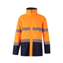 VL THEMIS. Parka bicolore (190g/m²), in poliestere (100%), con rivestimento in PU