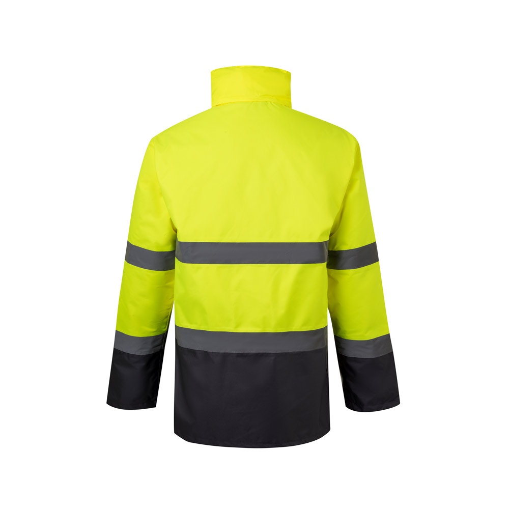 VL THEMIS. Parka bicolore (190g/m²), in poliestere (100%), con rivestimento in PU
