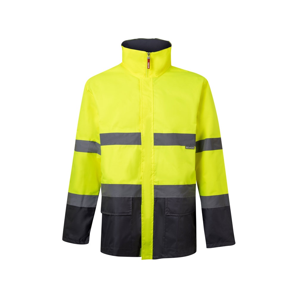 VL THEMIS. Parka bicolore (190g/m²), in poliestere (100%), con rivestimento in PU