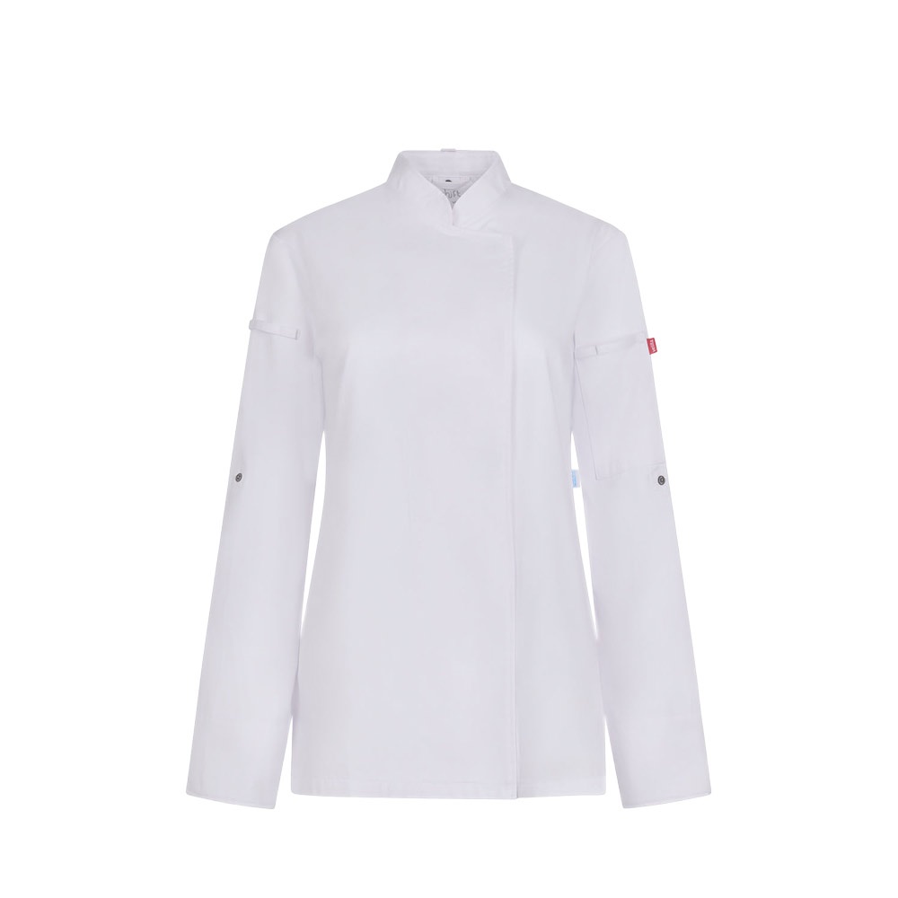 VL THOTH. Giacca da cucina da donna (190 g/m²), realizzata in cotone (35%) e poliestere riciclato (65%)