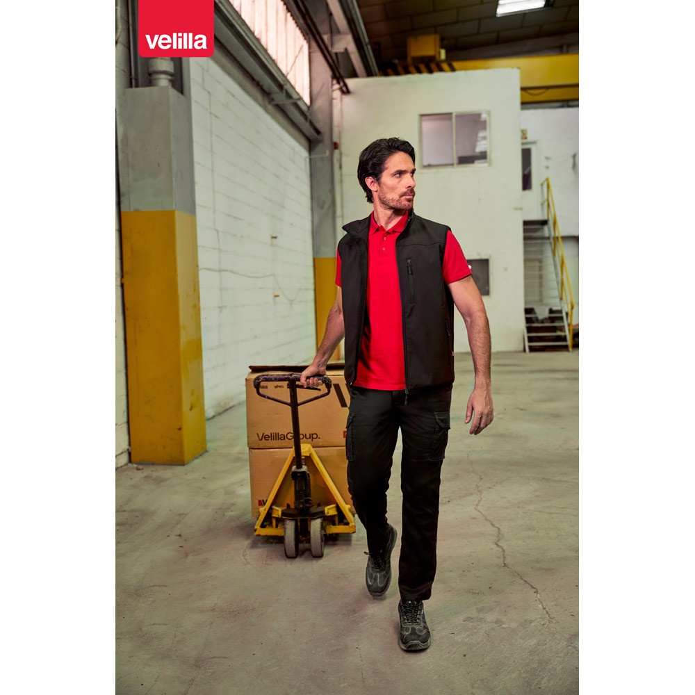 VL VARUNA. Gilet soft shell (280g/m²), con fodera in pile, in poliestere (94%) ed elastan (6%)