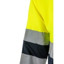 VL VULCAN. Polo bicolore bird-eye (160g/m²) con maniche lunghe, in poliestere (100%)