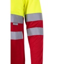 VL VULCAN. Polo bicolore bird-eye (160g/m²) con maniche lunghe, in poliestere (100%)
