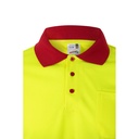 VL VULCAN. Polo bicolore bird-eye (160g/m²) con maniche lunghe, in poliestere (100%)