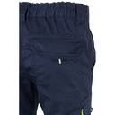 VL ZEUS LARGE. Pantaloni elasticizzati bicolore con diverse tasche (240g/m²), in cotone (46%), EME (38%) e poliestere (16%)