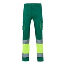 VL ZEUS LARGE. Pantaloni elasticizzati bicolore con diverse tasche (240g/m²), in cotone (46%), EME (38%) e poliestere (16%)