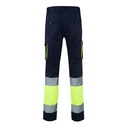 VL ZEUS. Pantaloni elasticizzati bicolore con diverse tasche (240g/m²), in cotone (46%), EME (38%) e poliestere (16%)