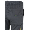 VL ZEUS. Pantaloni elasticizzati bicolore con diverse tasche (240g/m²), in cotone (46%), EME (38%) e poliestere (16%)