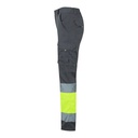 VL ZEUS. Pantaloni elasticizzati bicolore con diverse tasche (240g/m²), in cotone (46%), EME (38%) e poliestere (16%)