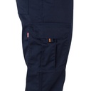 VL ZEUS. Pantaloni elasticizzati bicolore con diverse tasche (240g/m²), in cotone (46%), EME (38%) e poliestere (16%)