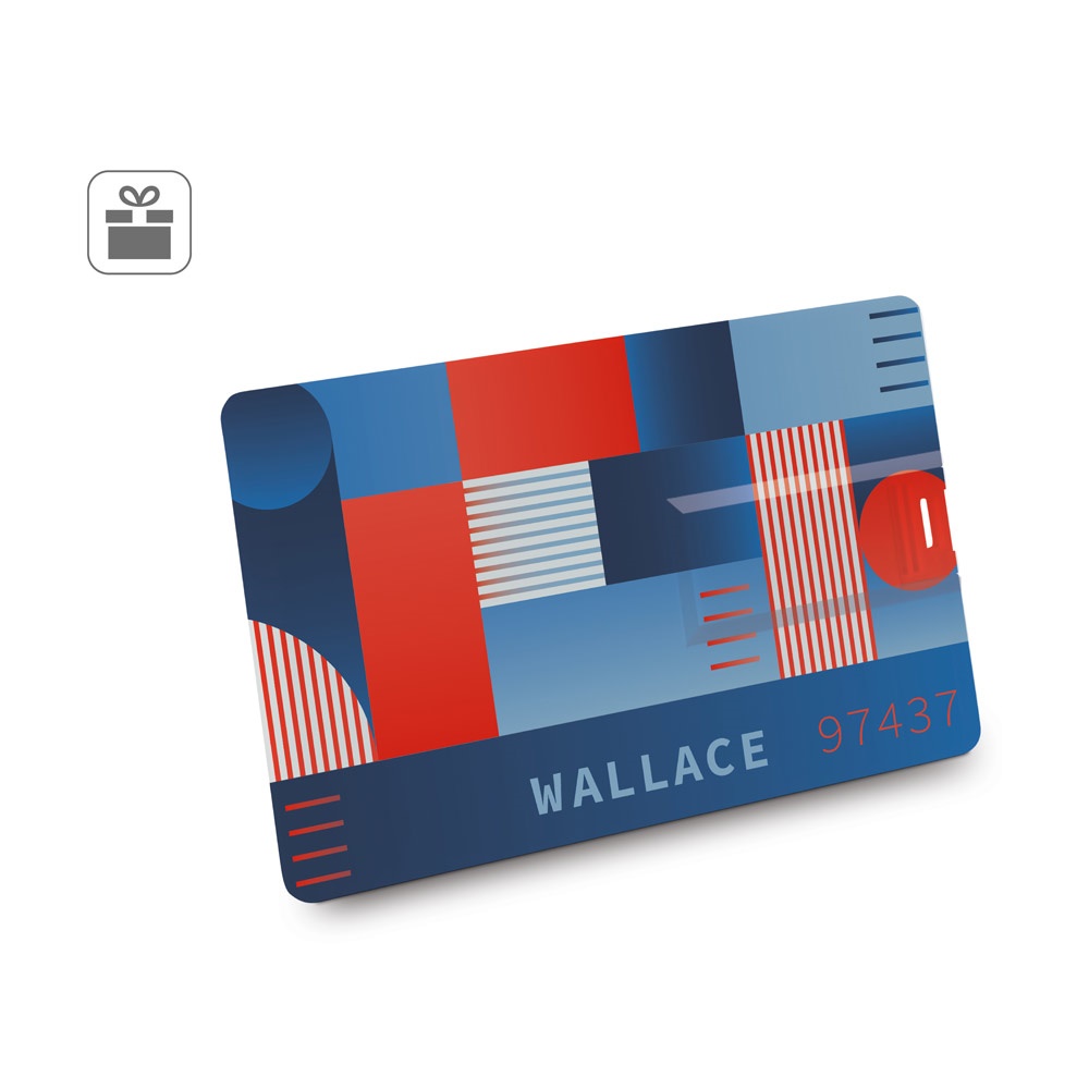 WALLACE 8GB. Chiavetta USB UDP da 8 GB in ABS