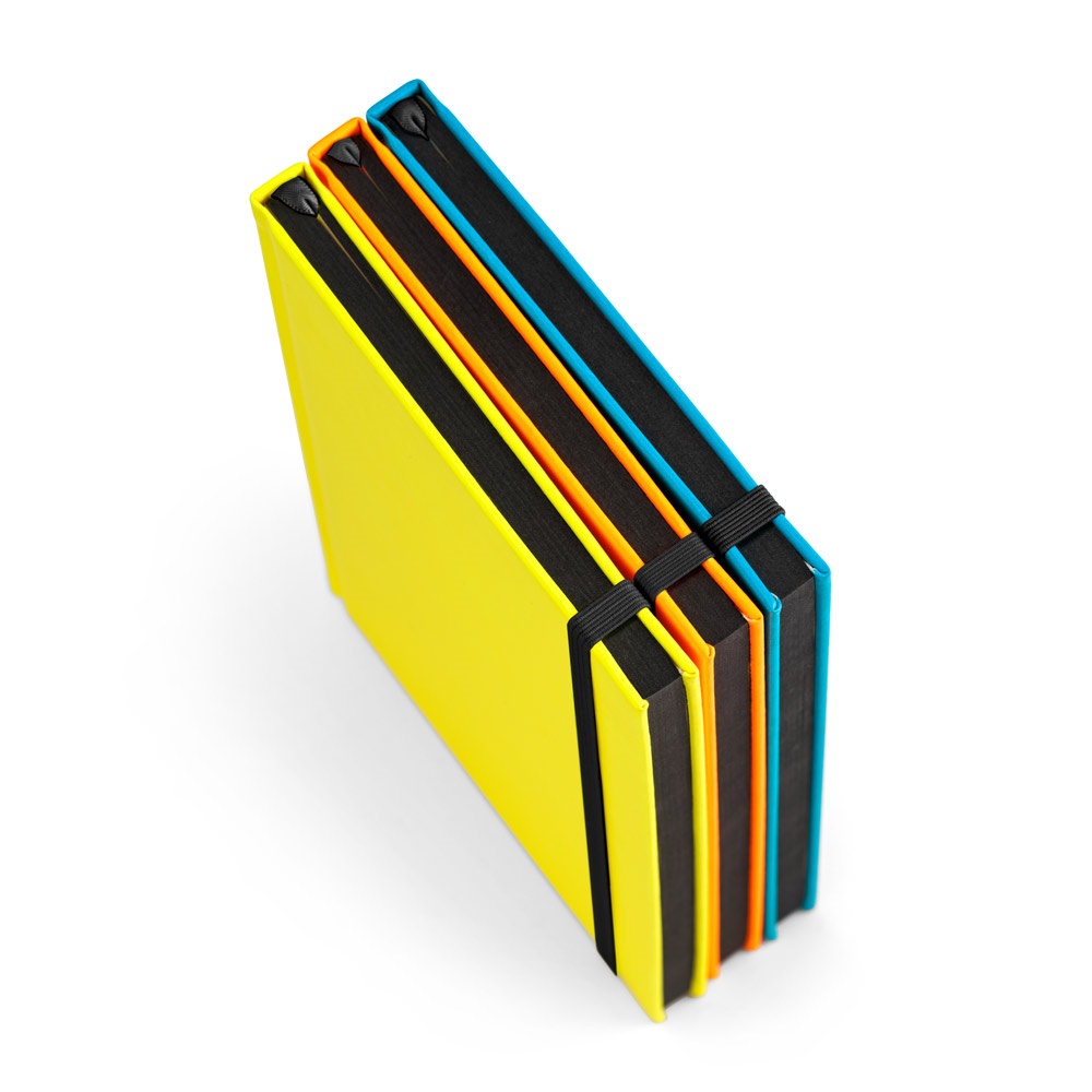 WATTERS. Block notes A5 in PU fluorescente con fogli a righe