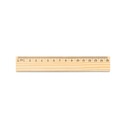 WESLEY 15. Righello in legno di pino con scala graduatada 15 cm