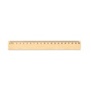 WESLEY 20. Righello in legno di pino con scala graduatada 20 cm